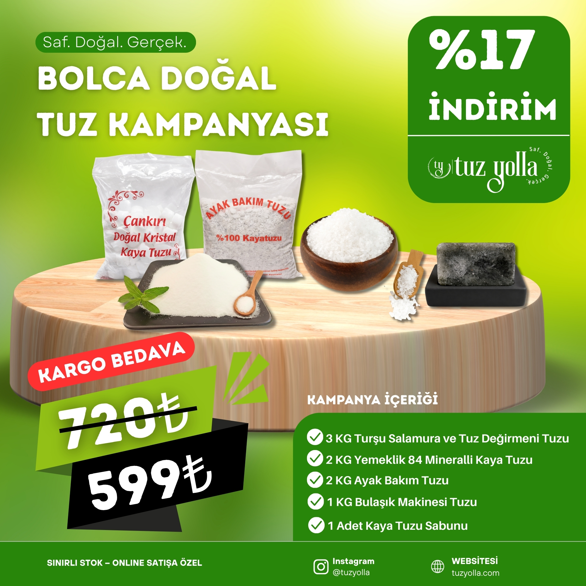 Bolca Doğal Tuz Kampanyası