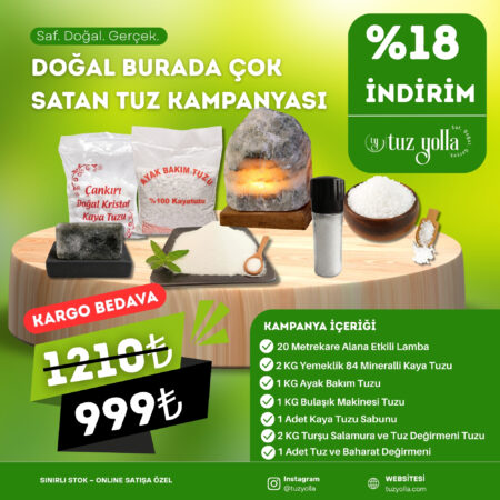Doğal Burada ÇOK SATAN Tuz Kampanyası