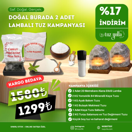 Doğal Burada 2 ADET LAMBALI Tuz Kampanyası